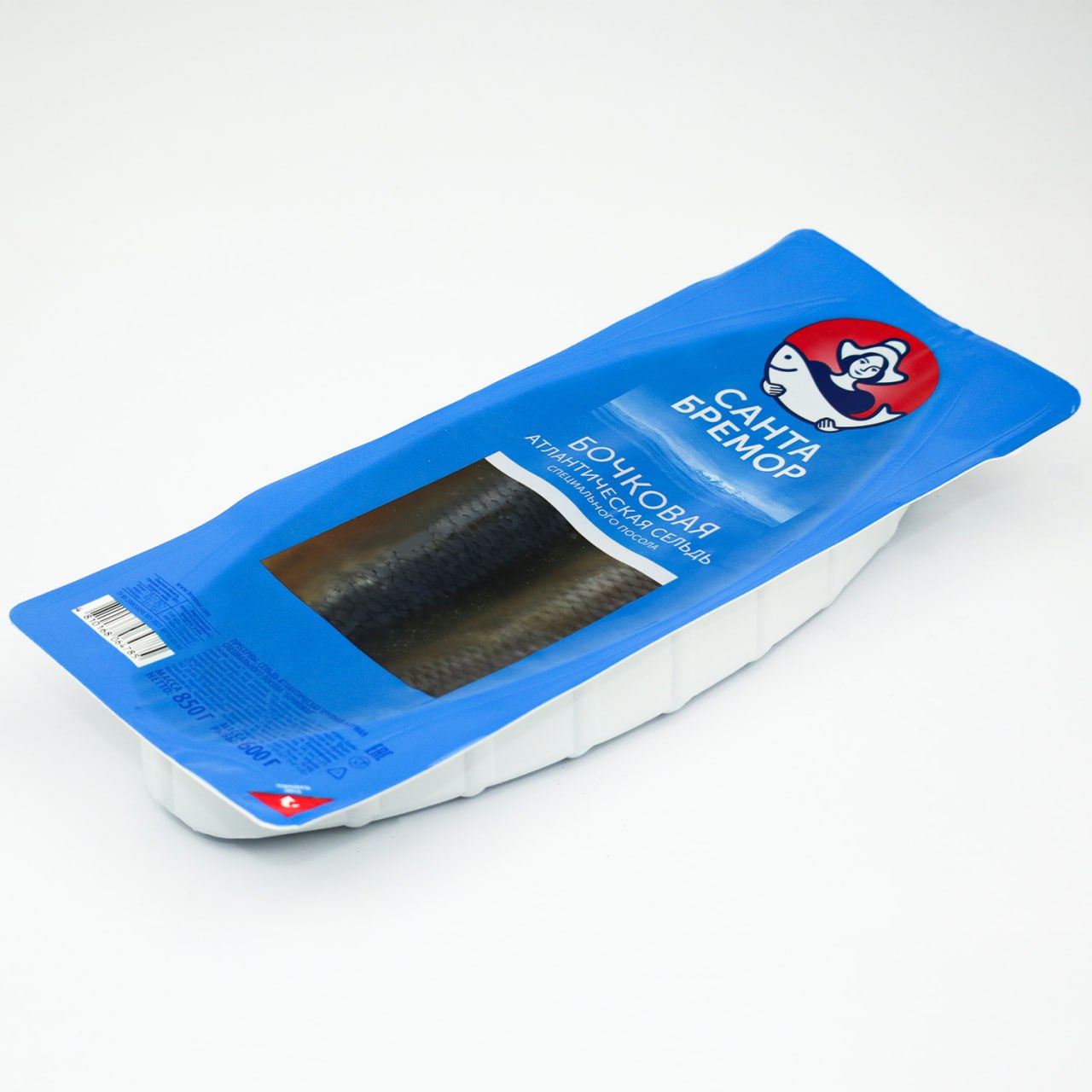 Large fatty Atlantic herring specially salted "Bochkovaya"